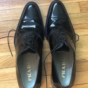 Barely Worn Prada Patent Oxfords